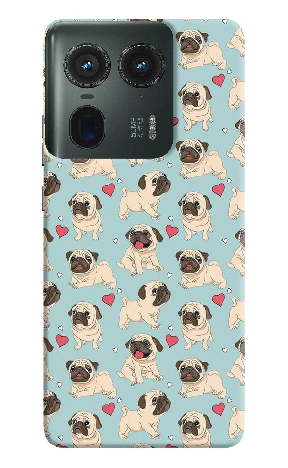 Pug Dog Moto Edge 50 Ultra 5G Hard Case Back Cover by Casekaro