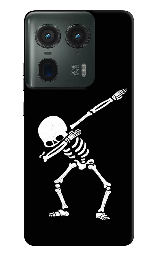 Dabbing Skeleton Art Moto Edge 50 Ultra 5G Hard Case Back Cover by Casekaro