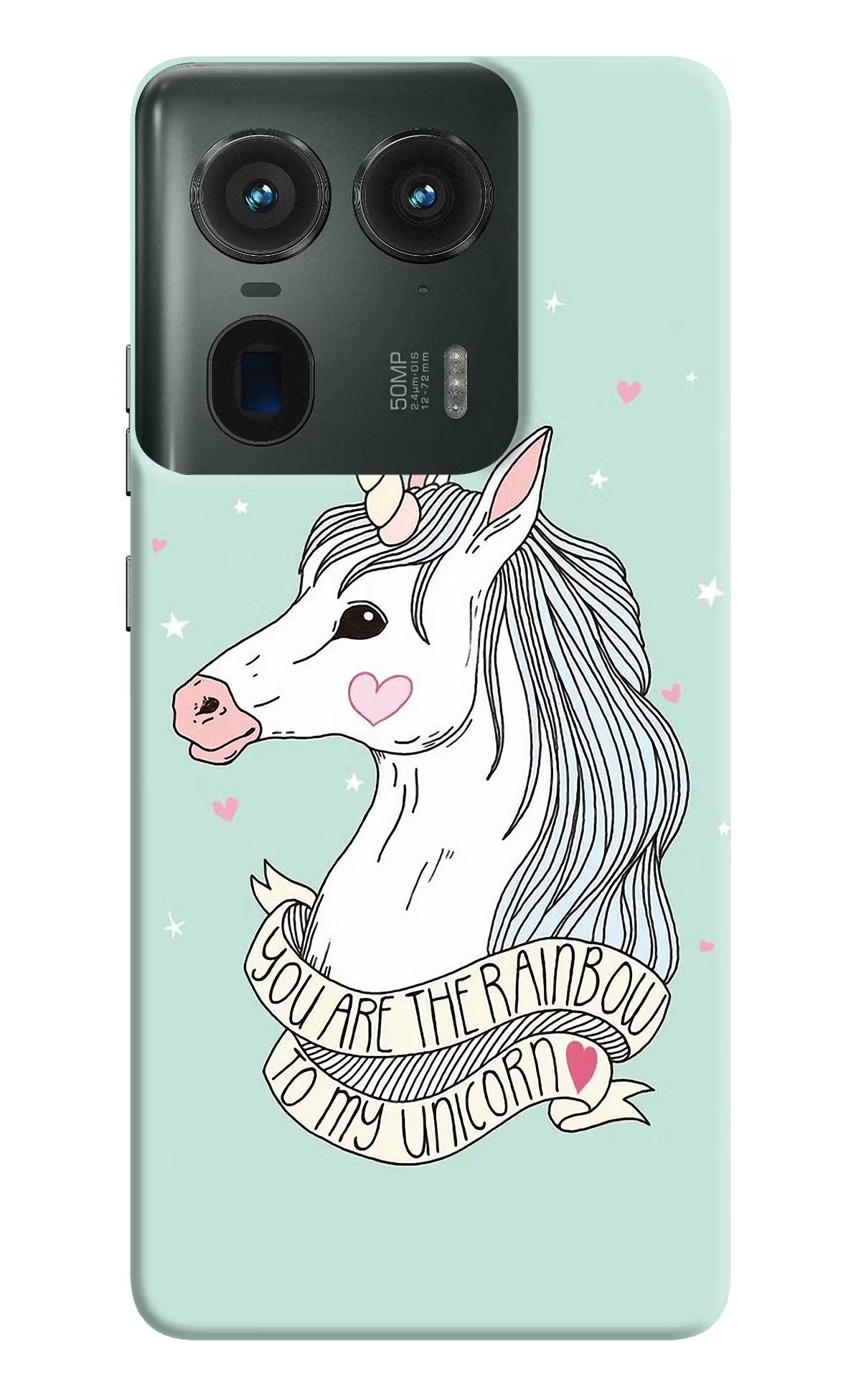 Unicorn Wallpaper Moto Edge 50 Ultra 5G Hard Case Back Cover by Casekaro