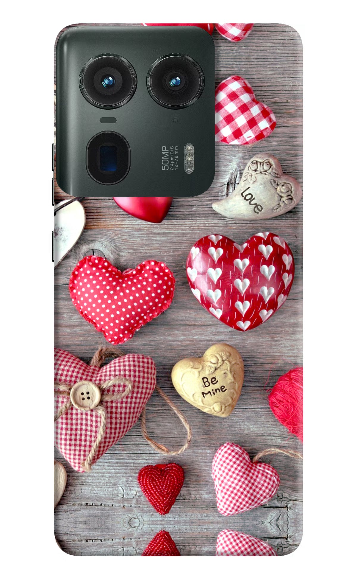 Love Wallpaper Moto Edge 50 Ultra 5G Hard Case Back Cover by Casekaro