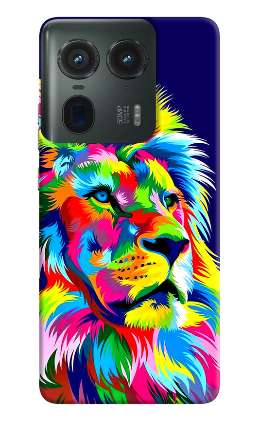 Vector Art Lion Moto Edge 50 Ultra 5G Hard Case Back Cover by Casekaro