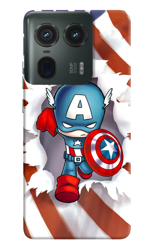 Captain America Moto Edge 50 Ultra 5G Hard Case Back Cover by Casekaro