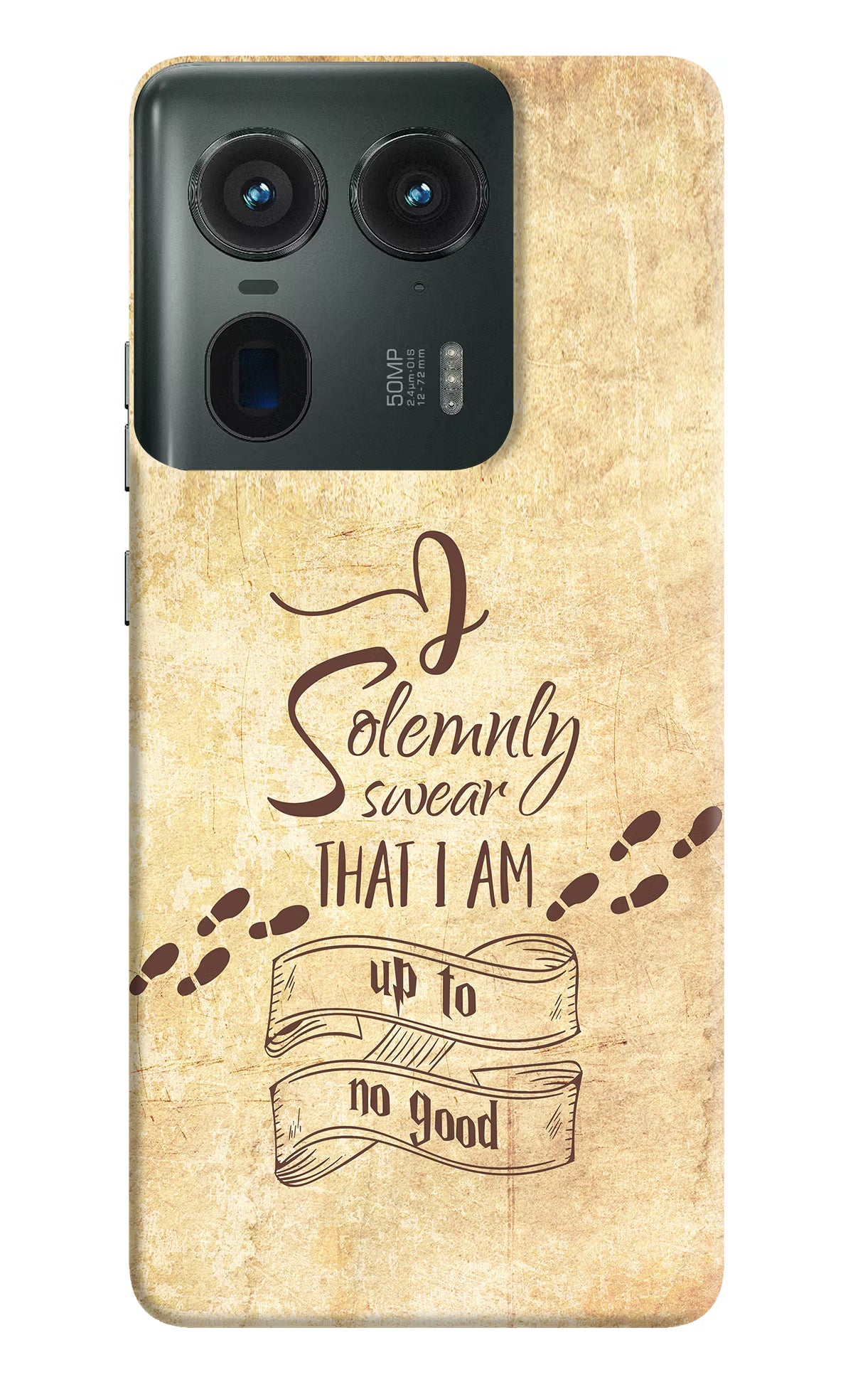 I Solemnly swear that i up to no good Moto Edge 50 Ultra 5G Hard Case Back Cover by Casekaro