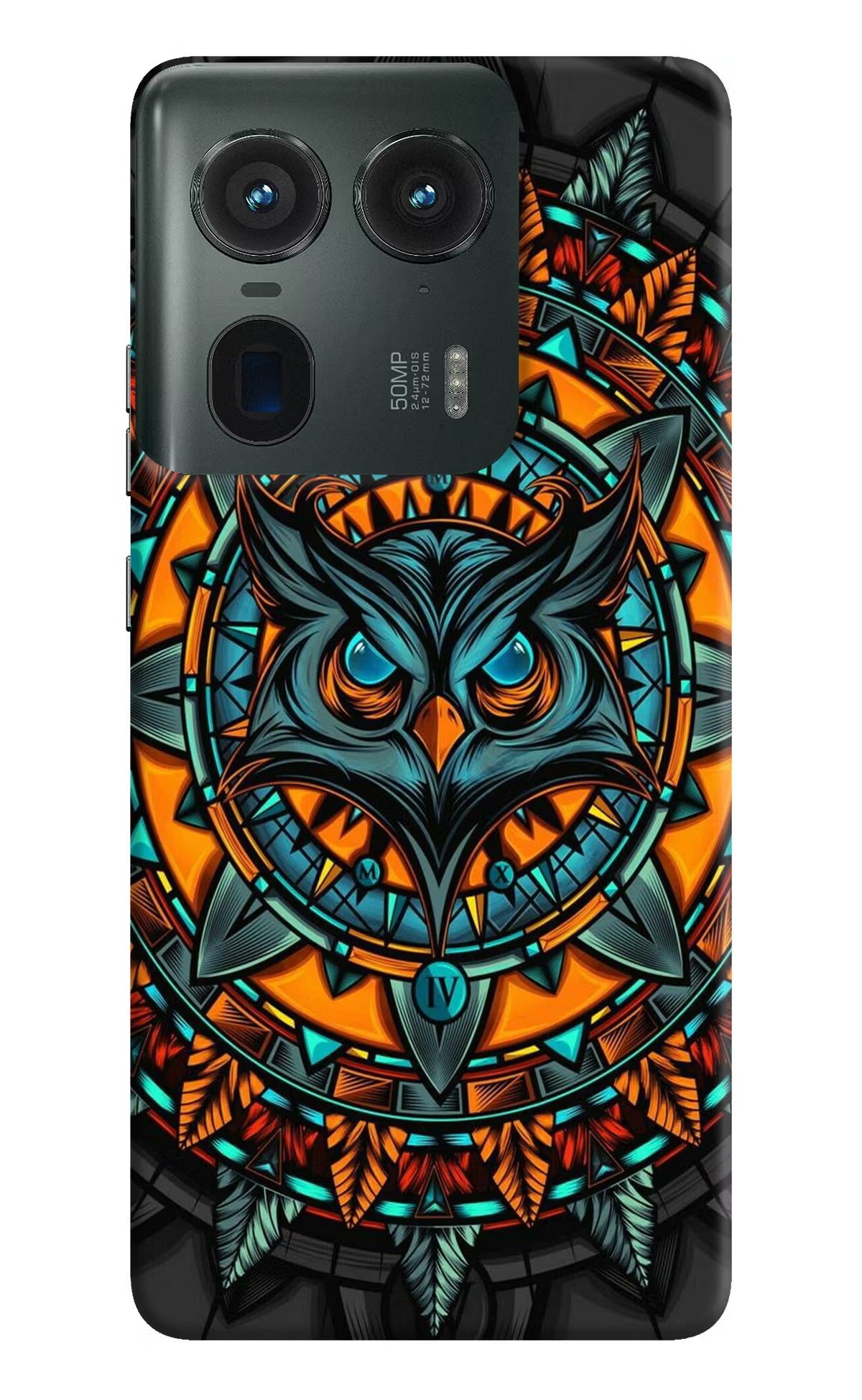 Angry Owl Art Moto Edge 50 Ultra 5G Hard Case Back Cover by Casekaro