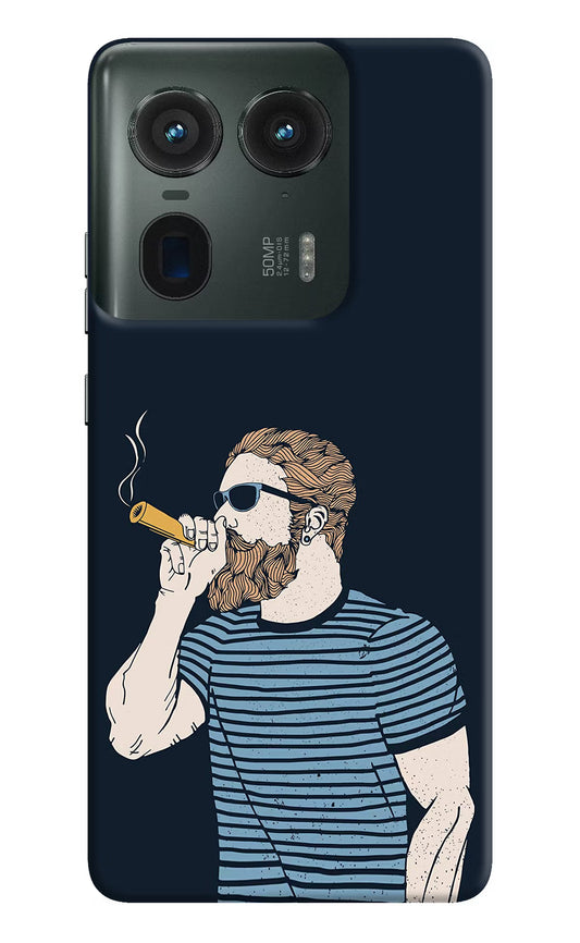 Smoking Moto Edge 50 Ultra 5G Hard Case Back Cover by Casekaro