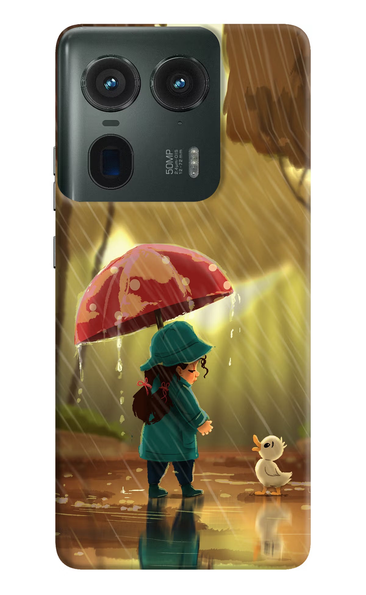 Rainy Day Moto Edge 50 Ultra 5G Hard Case Back Cover by Casekaro