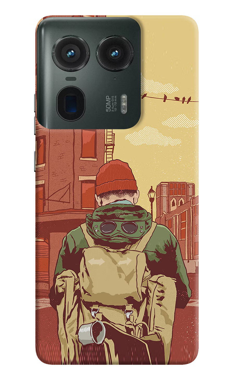 Adventurous Moto Edge 50 Ultra 5G Back Cover, Hard case