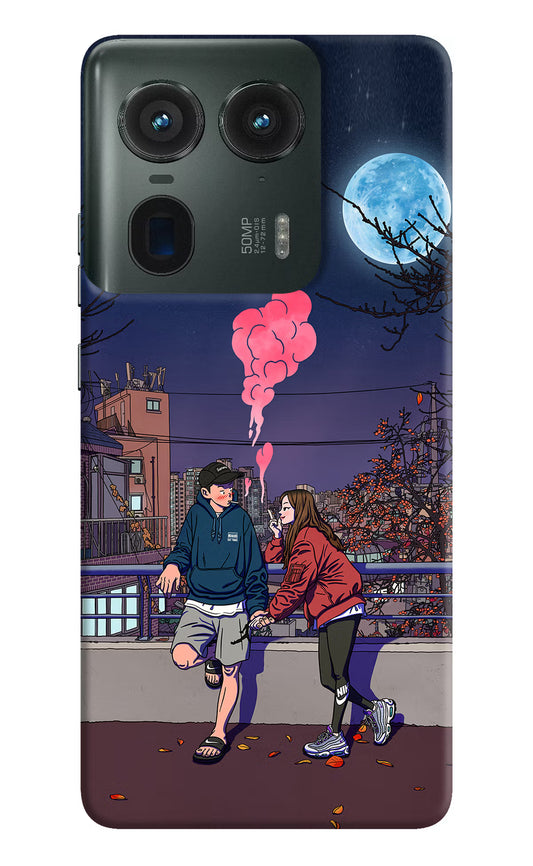 Chilling Couple Moto Edge 50 Ultra 5G Hard Case Back Cover by Casekaro