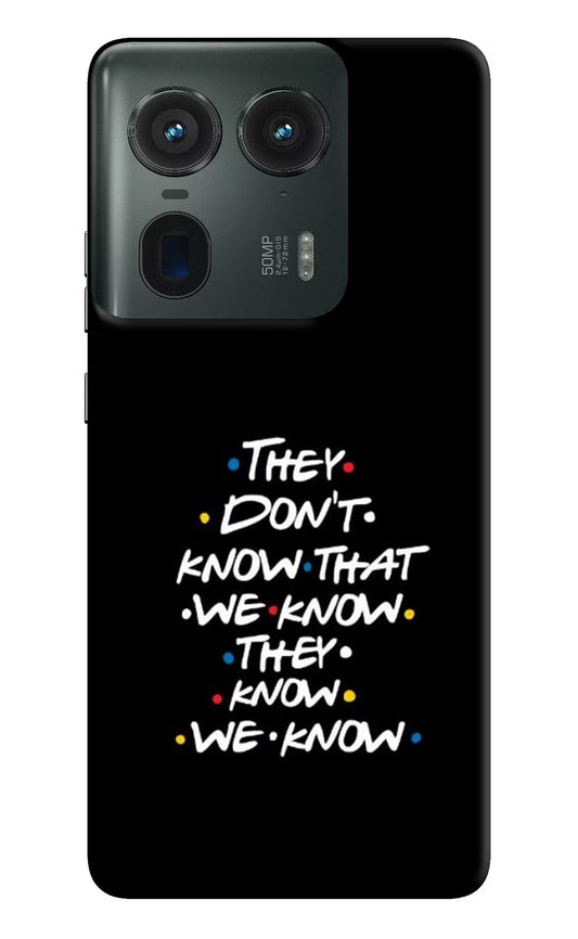 FRIENDS Dialogue Moto Edge 50 Ultra 5G Hard Case Back Cover by Casekaro