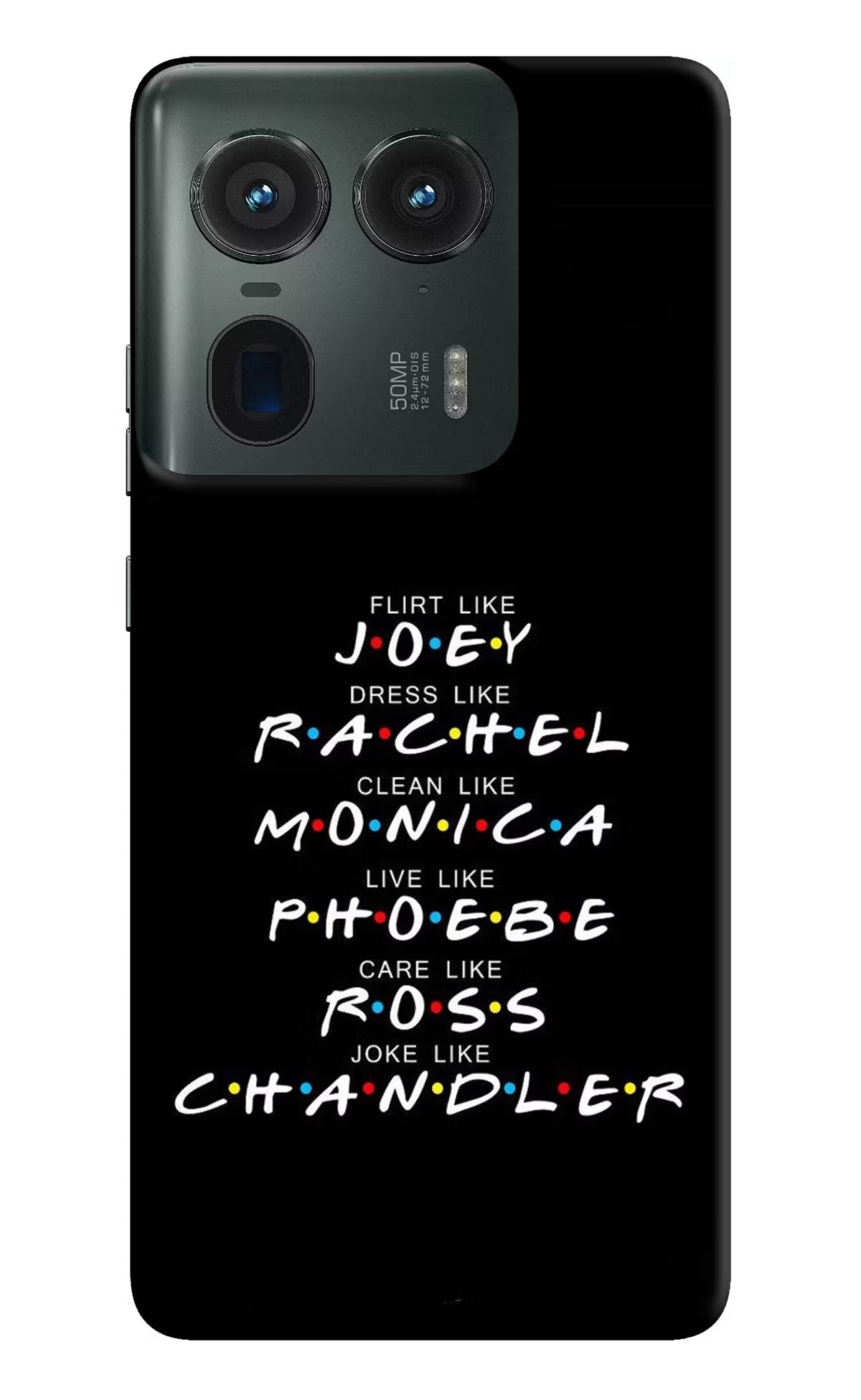 FRIENDS Character Moto Edge 50 Ultra 5G Hard Case Back Cover by Casekaro