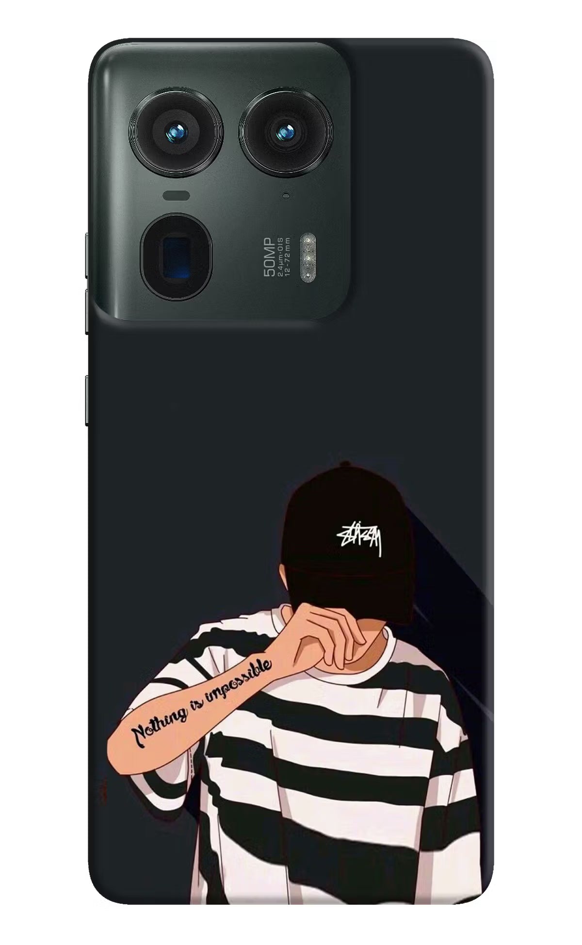 Aesthetic Boy Moto Edge 50 Ultra 5G Hard Case Back Cover by Casekaro