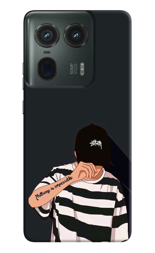 Aesthetic Boy Moto Edge 50 Ultra 5G Hard Case Back Cover by Casekaro