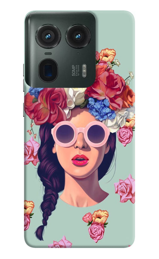 Pretty Girl Moto Edge 50 Ultra 5G Hard Case Back Cover by Casekaro