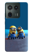 Minion Laughing Moto Edge 50 Ultra 5G Hard Case Back Cover by Casekaro