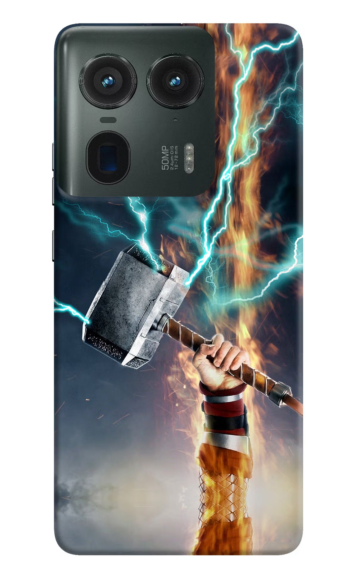 Thor Hammer Mjolnir Moto Edge 50 Ultra 5G Hard Case Back Cover by Casekaro