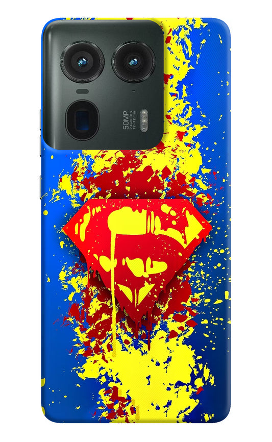 Superman logo Moto Edge 50 Ultra 5G Hard Case Back Cover by Casekaro