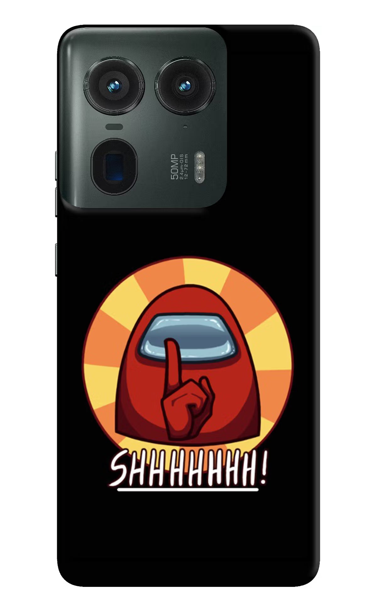 Among Us Shhh! Moto Edge 50 Ultra 5G Hard Case Back Cover by Casekaro