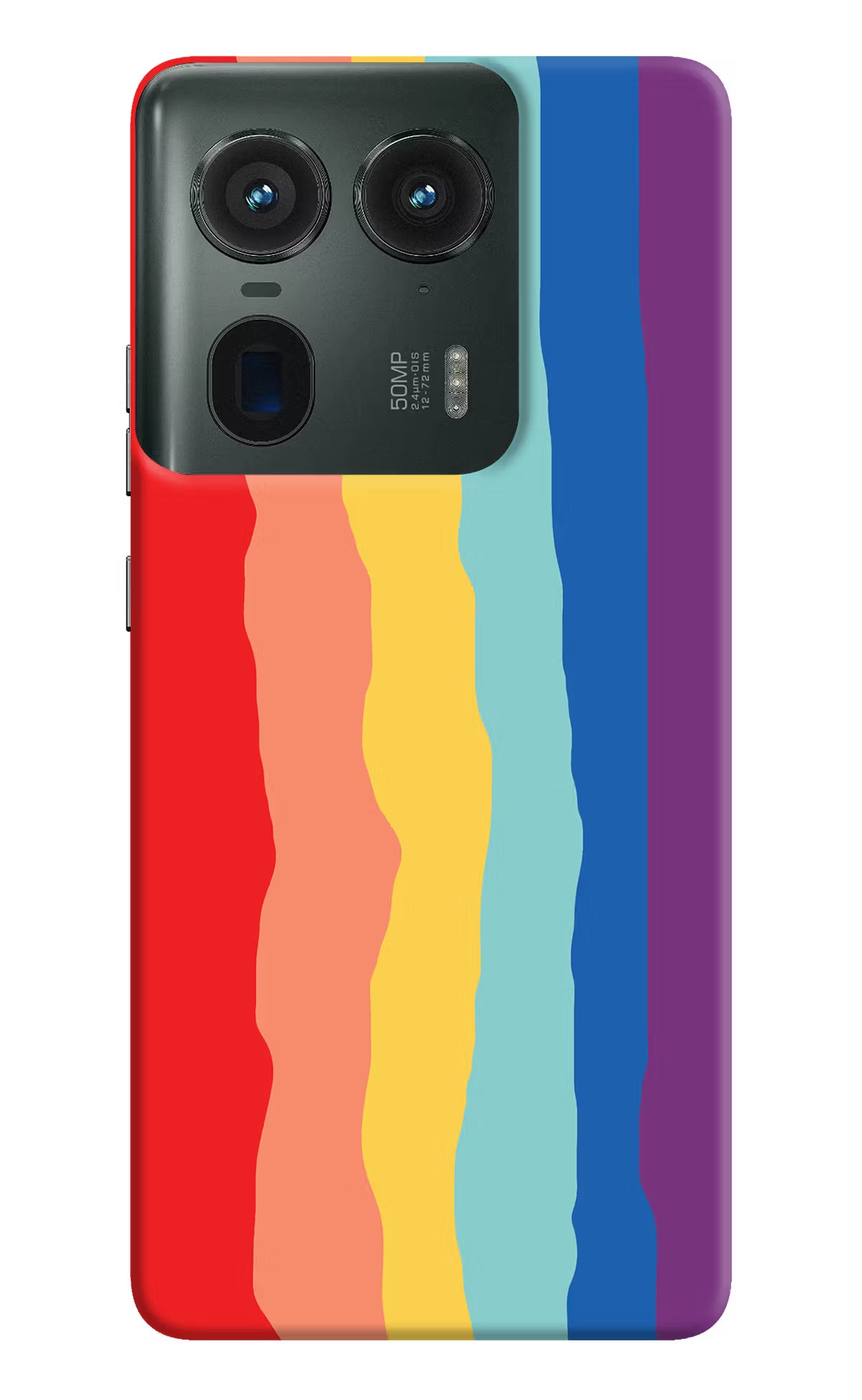 Rainbow Moto Edge 50 Ultra 5G Hard Case Back Cover by Casekaro