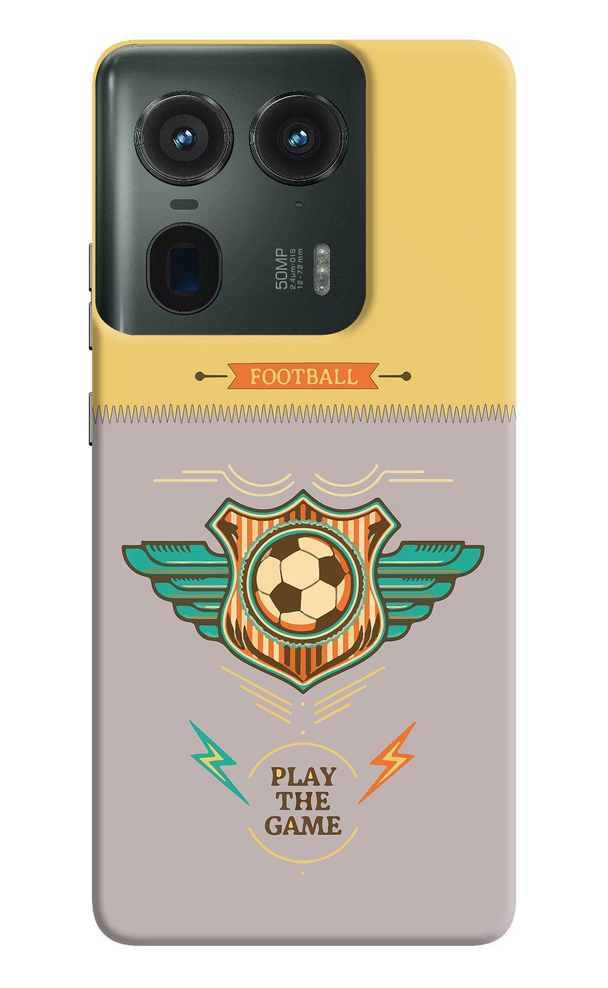 Football Moto Edge 50 Ultra 5G Hard Case Back Cover by Casekaro