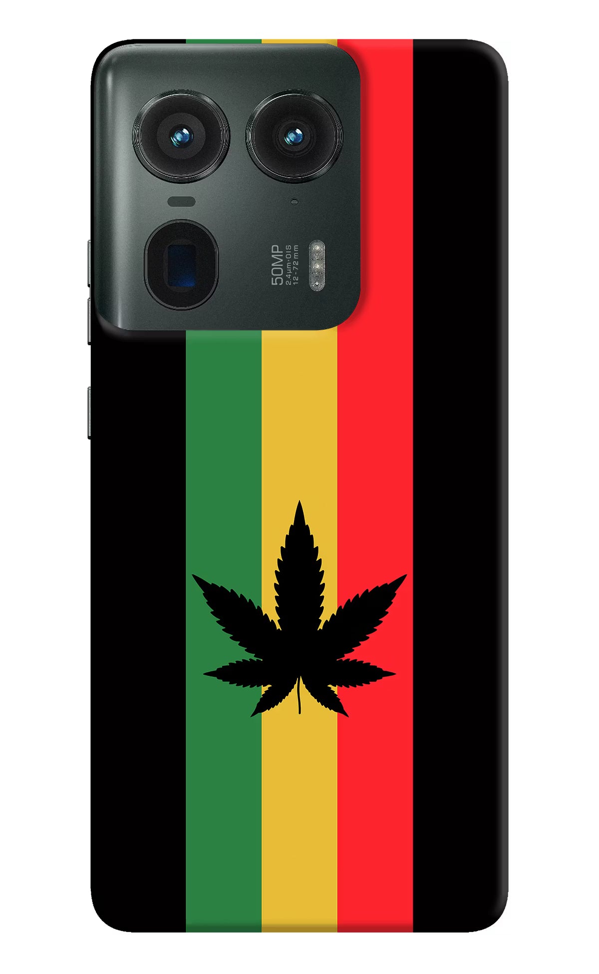 Weed Flag Moto Edge 50 Ultra 5G Hard Case Back Cover by Casekaro