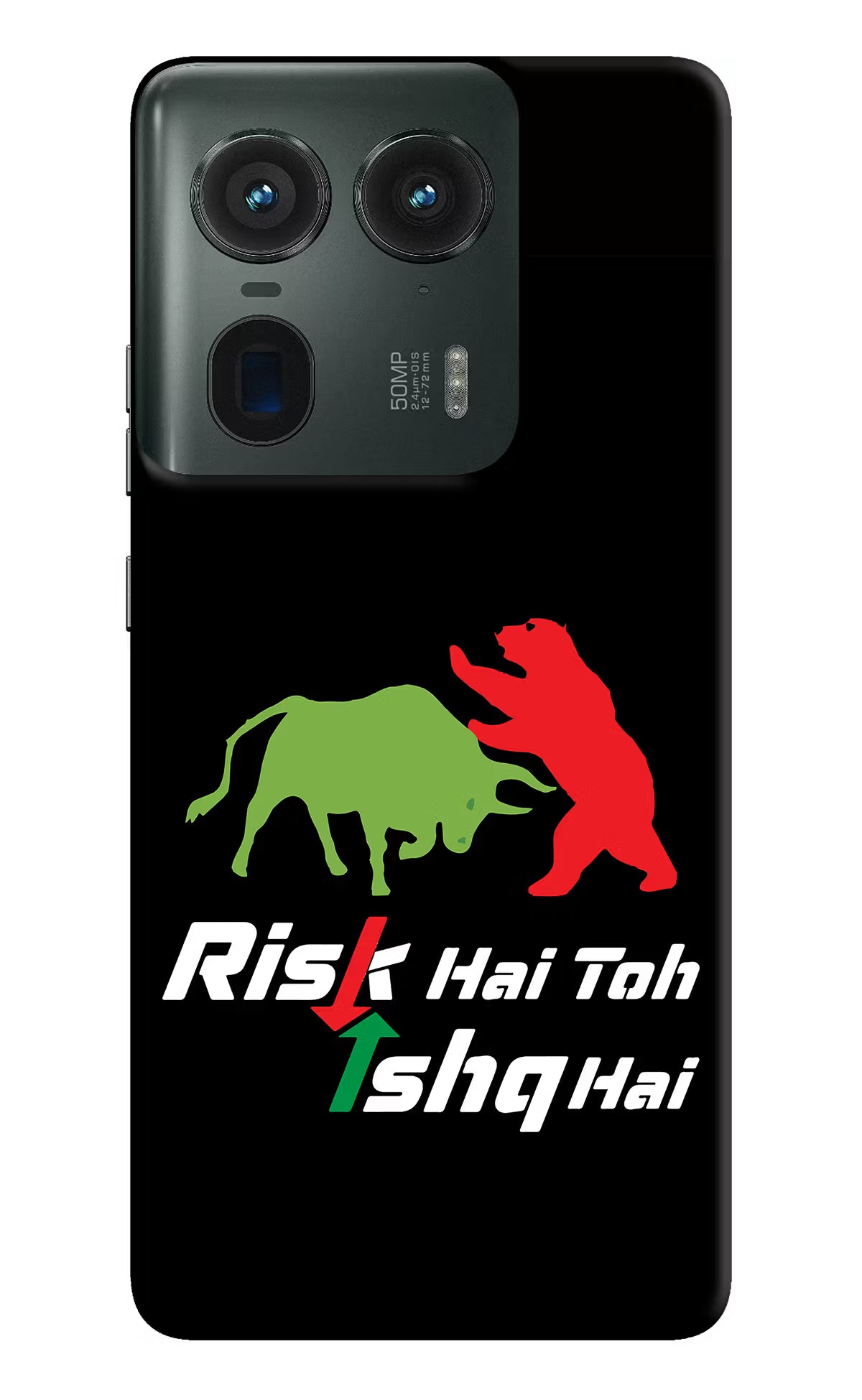 Risk Hai Toh Ishq Hai Moto Edge 50 Ultra 5G Hard Case Back Cover by Casekaro