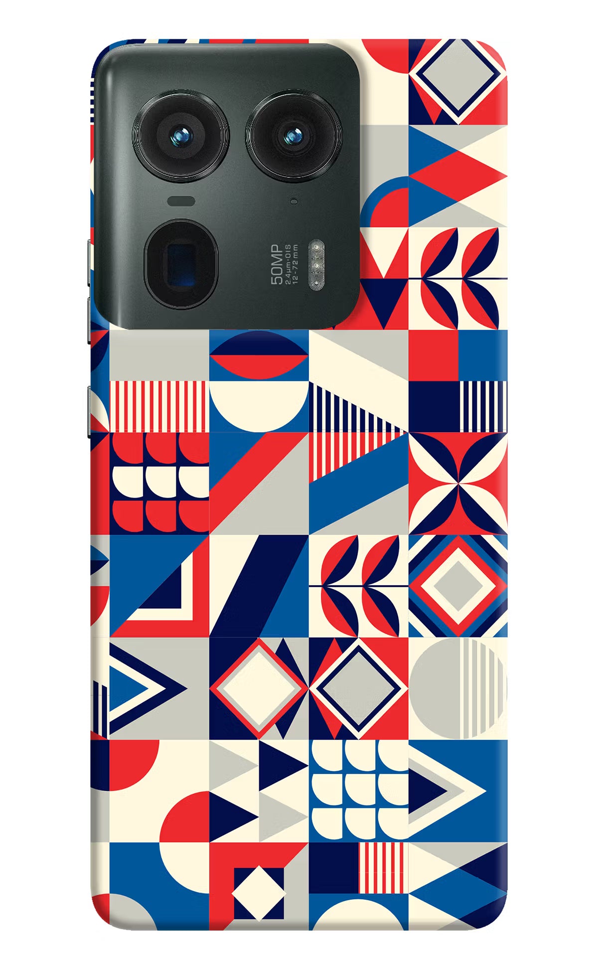 Colorful Pattern Moto Edge 50 Ultra 5G Hard Case Back Cover by Casekaro