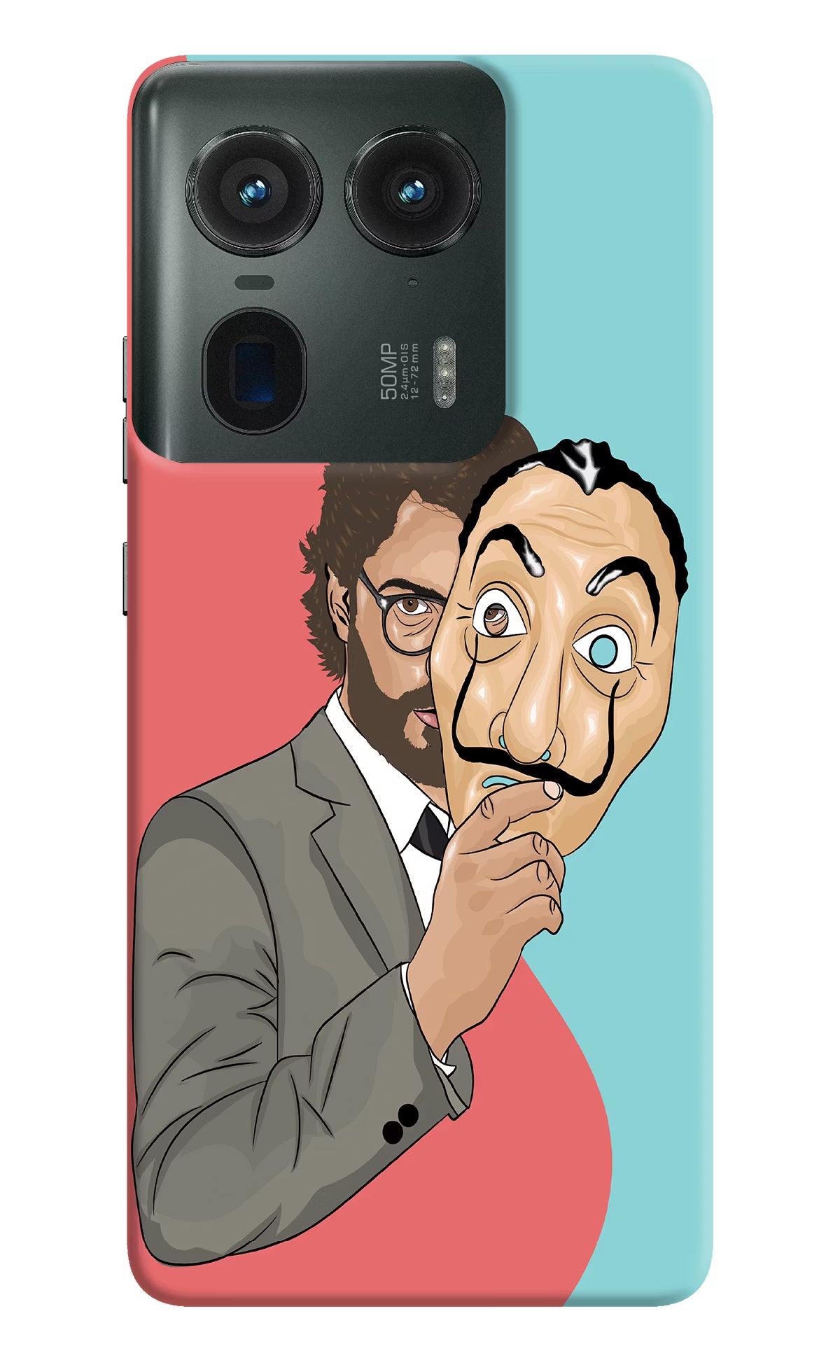 Professor Moto Edge 50 Ultra 5G Hard Case Back Cover by Casekaro