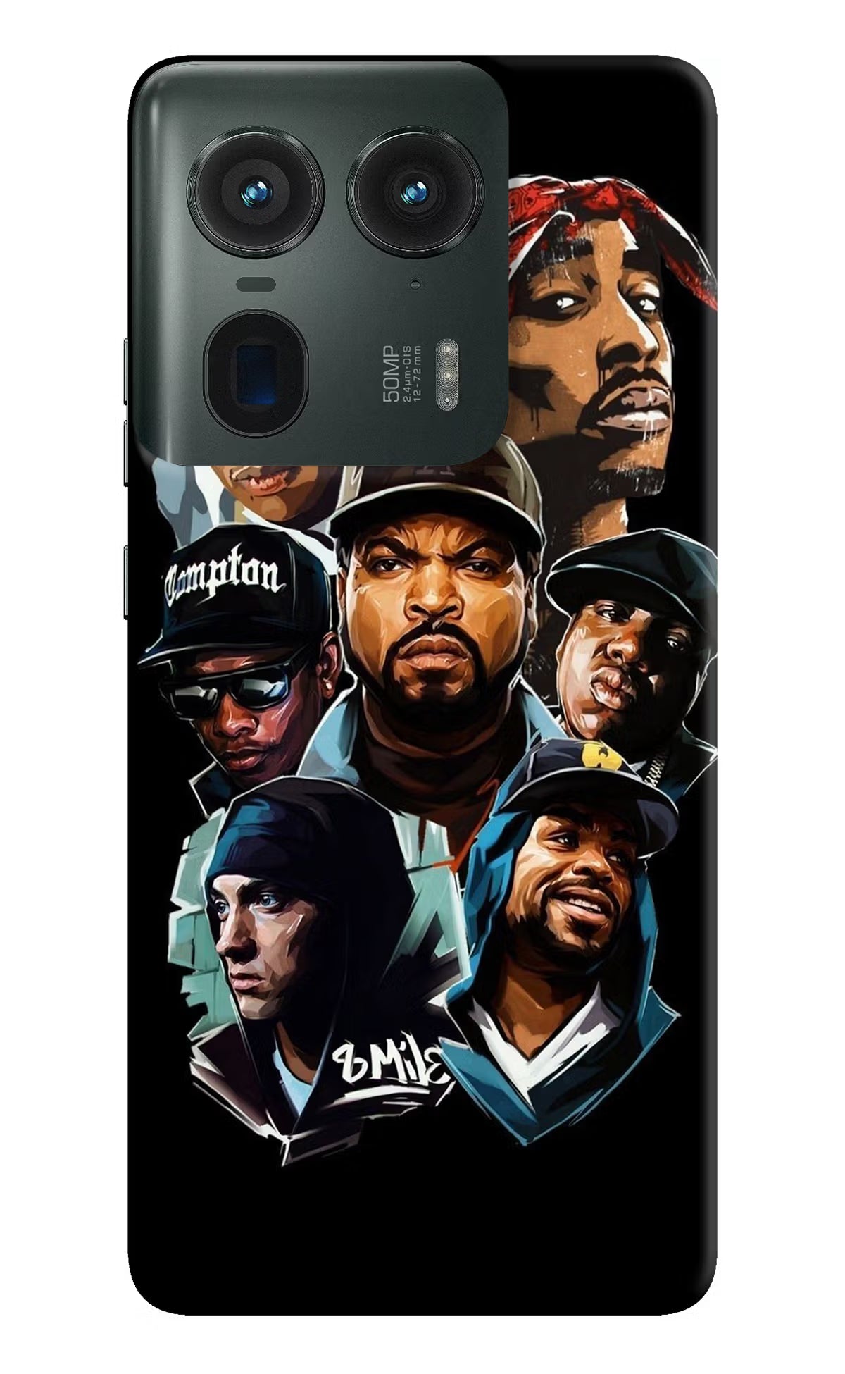 Rappers Moto Edge 50 Ultra 5G Hard Case Back Cover by Casekaro