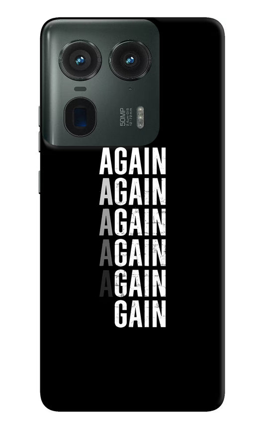 Again Again Gain Moto Edge 50 Ultra 5G Hard Case Back Cover by Casekaro