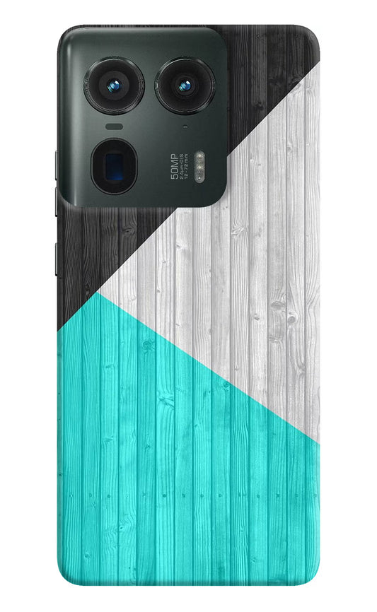 Wooden Abstract Moto Edge 50 Ultra 5G Hard Case Back Cover by Casekaro