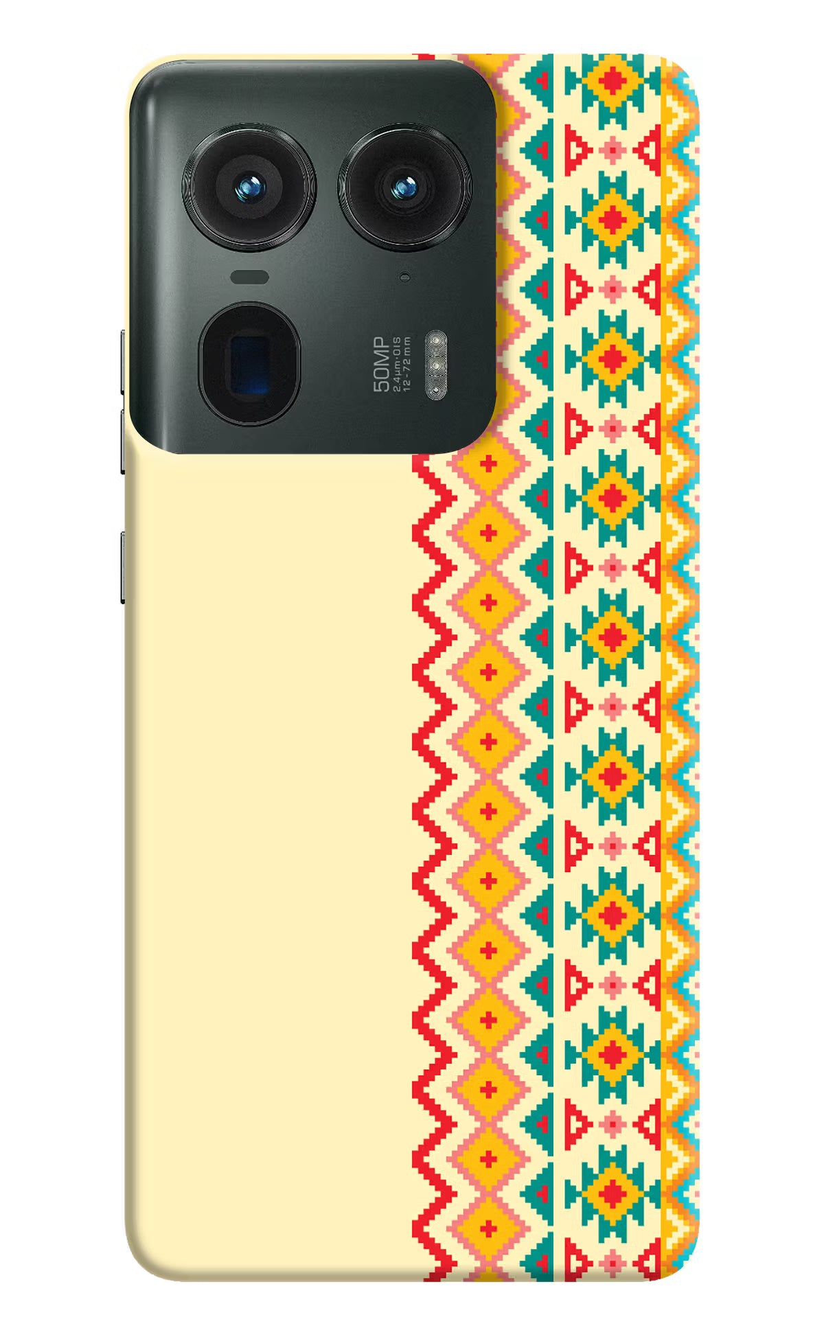 Ethnic Seamless Moto Edge 50 Ultra 5G Hard Case Back Cover by Casekaro