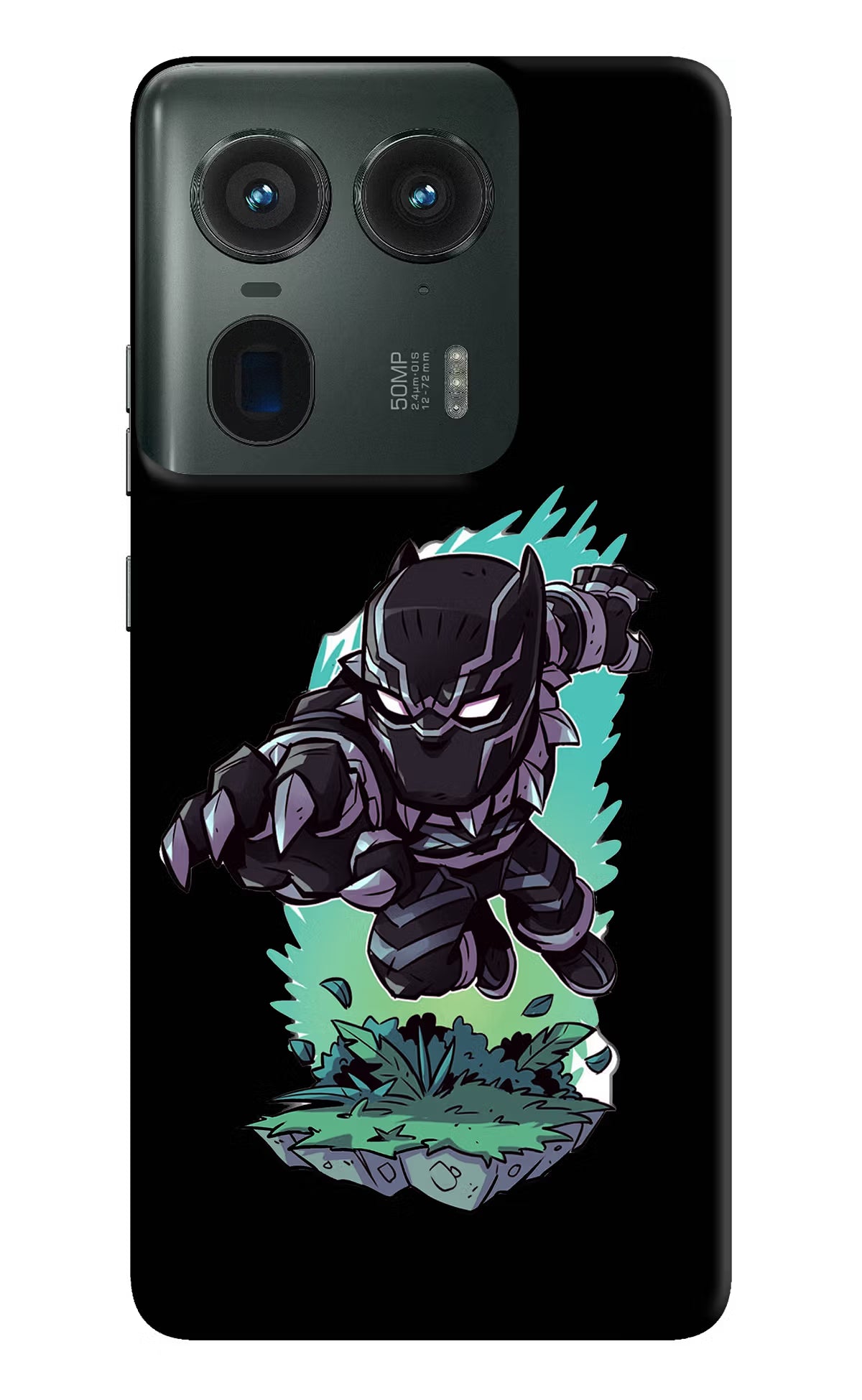 Black Panther Moto Edge 50 Ultra 5G Hard Case Back Cover by Casekaro