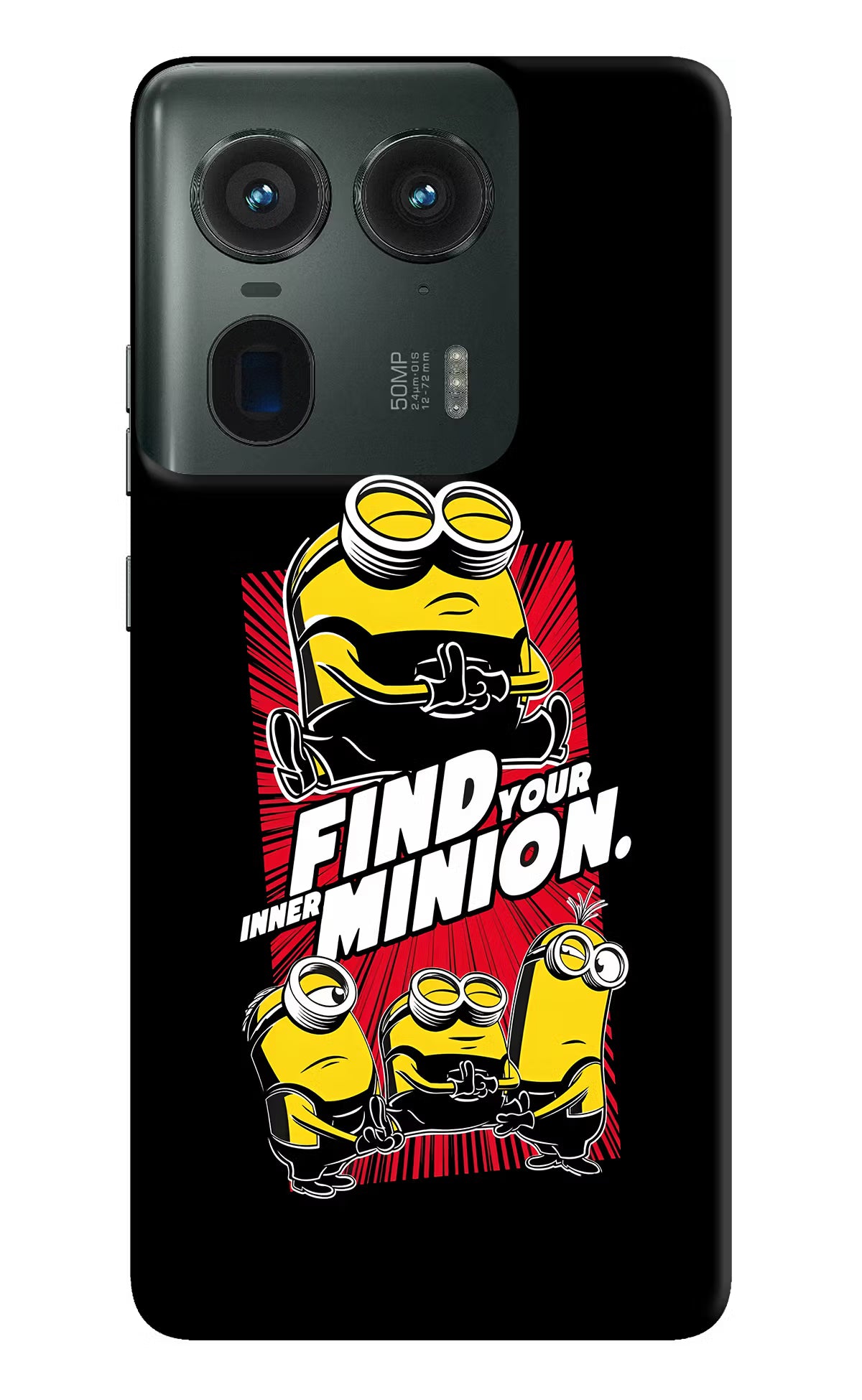 Find your inner Minion Moto Edge 50 Ultra 5G Hard Case Back Cover by Casekaro