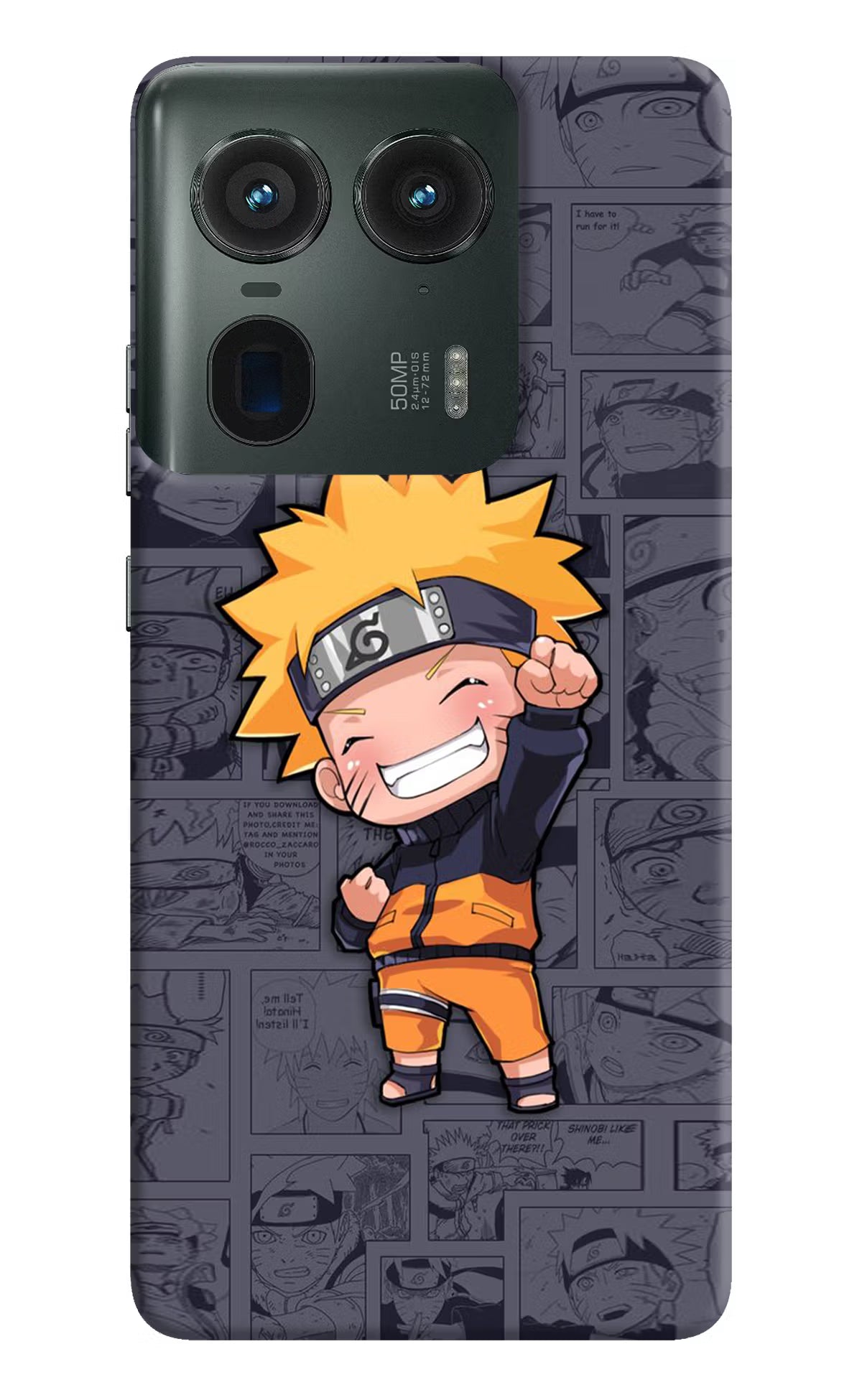 Chota Naruto Moto Edge 50 Ultra 5G Hard Case Back Cover by Casekaro