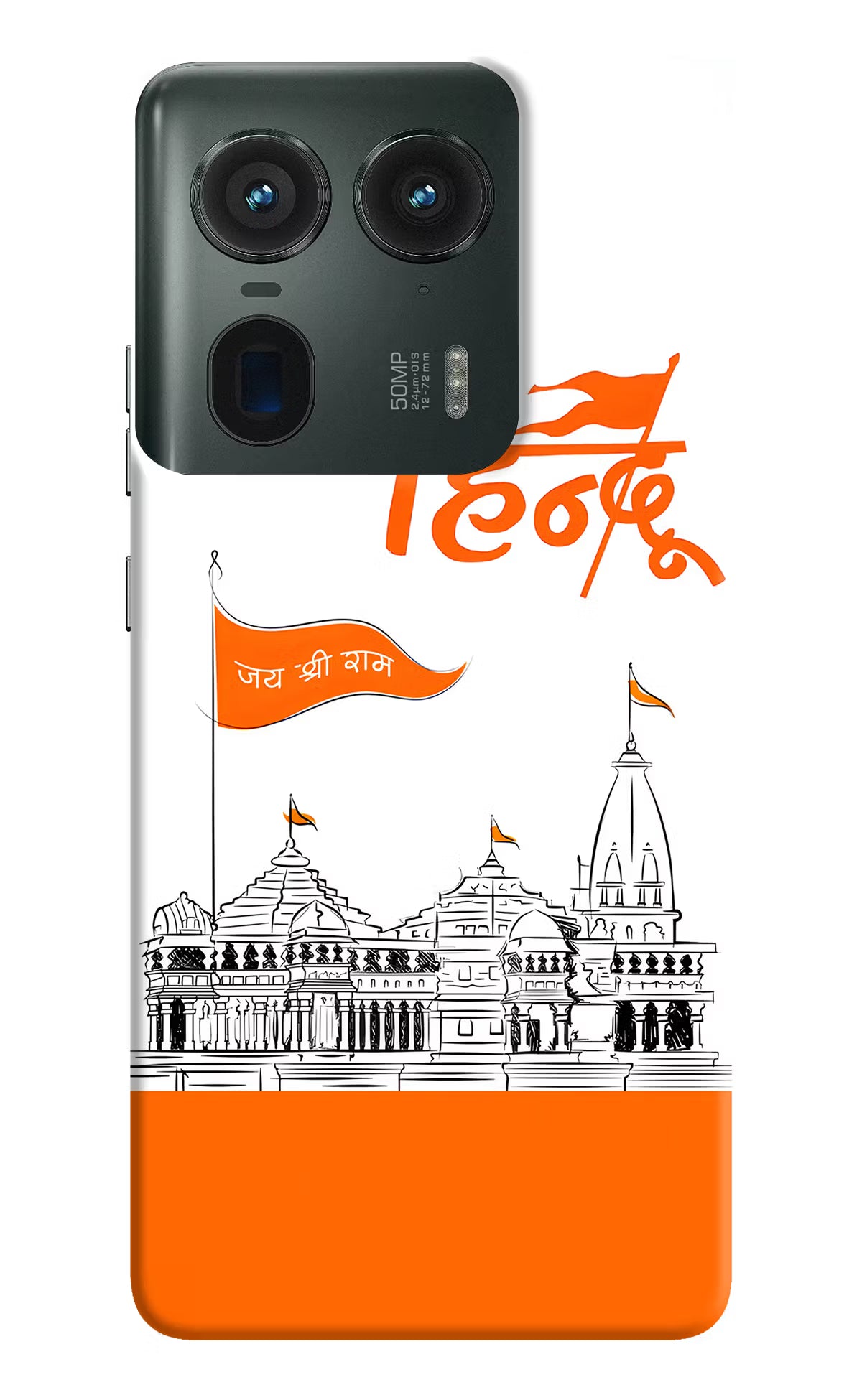 Jai Shree Ram Hindu Moto Edge 50 Ultra 5G Hard Case Back Cover by Casekaro