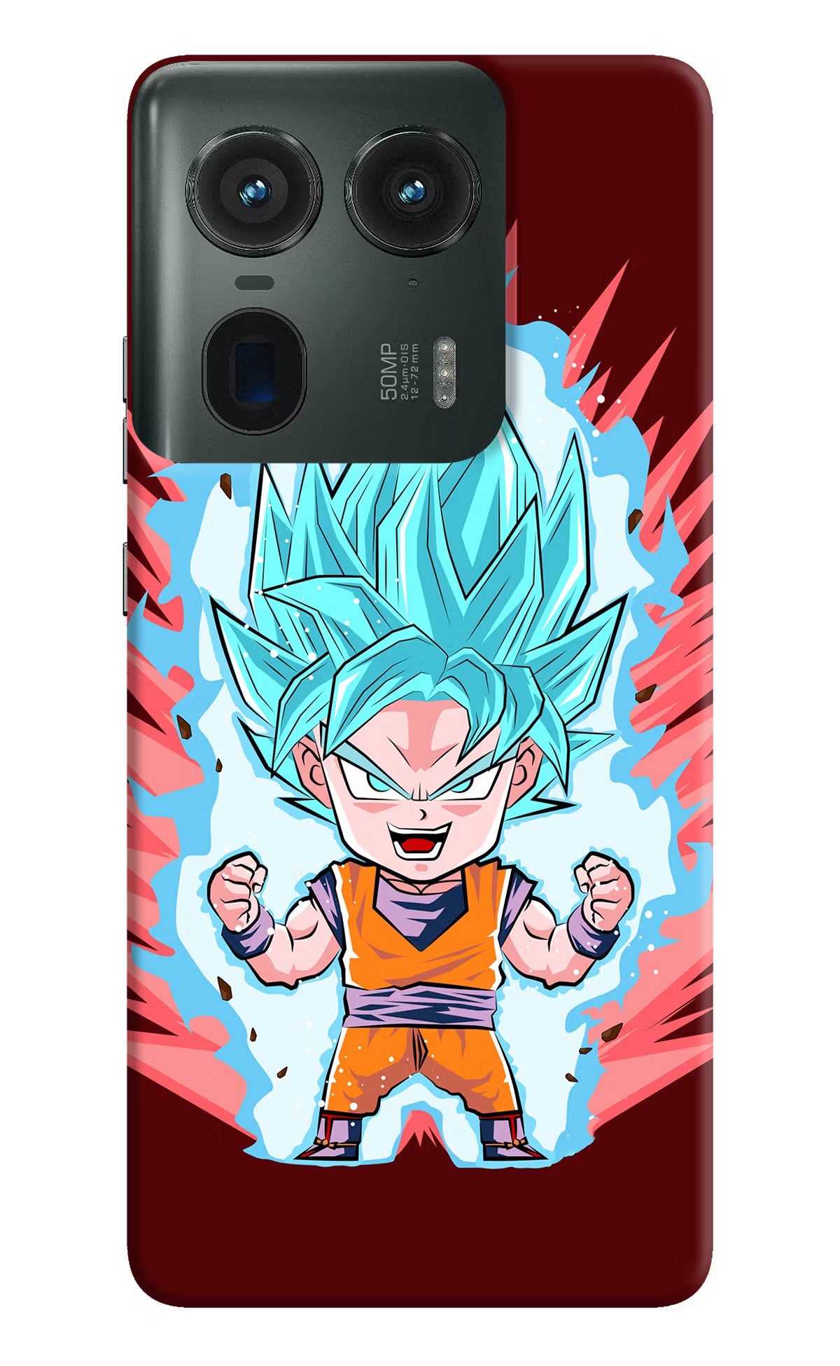 Goku Little Moto Edge 50 Ultra 5G Hard Case Back Cover by Casekaro