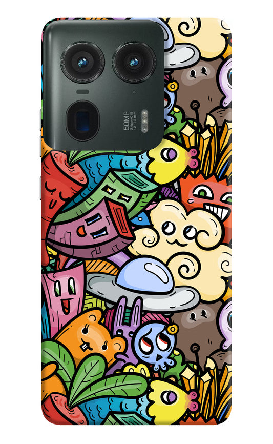 Veggie Doodle Moto Edge 50 Ultra 5G Hard Case Back Cover by Casekaro