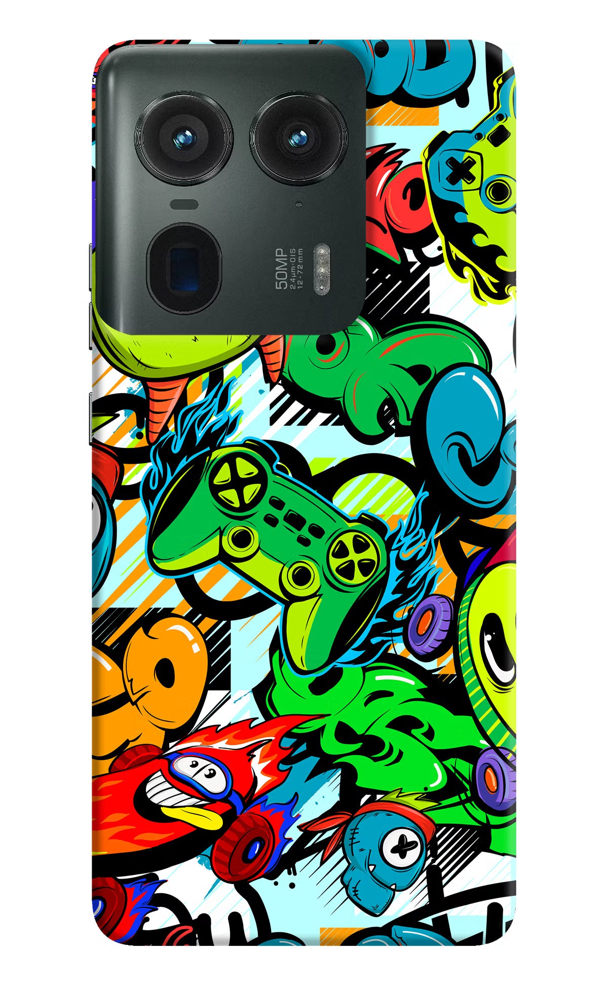 Game Doodle Moto Edge 50 Ultra 5G Hard Case Back Cover by Casekaro