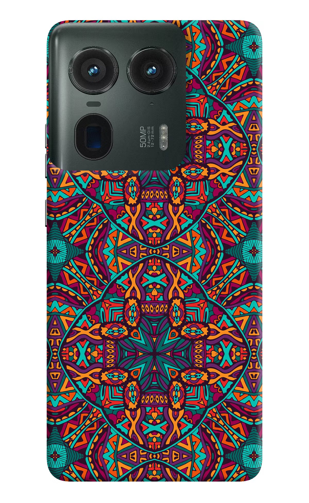 Colour Mandala Moto Edge 50 Ultra 5G Hard Case Back Cover by Casekaro