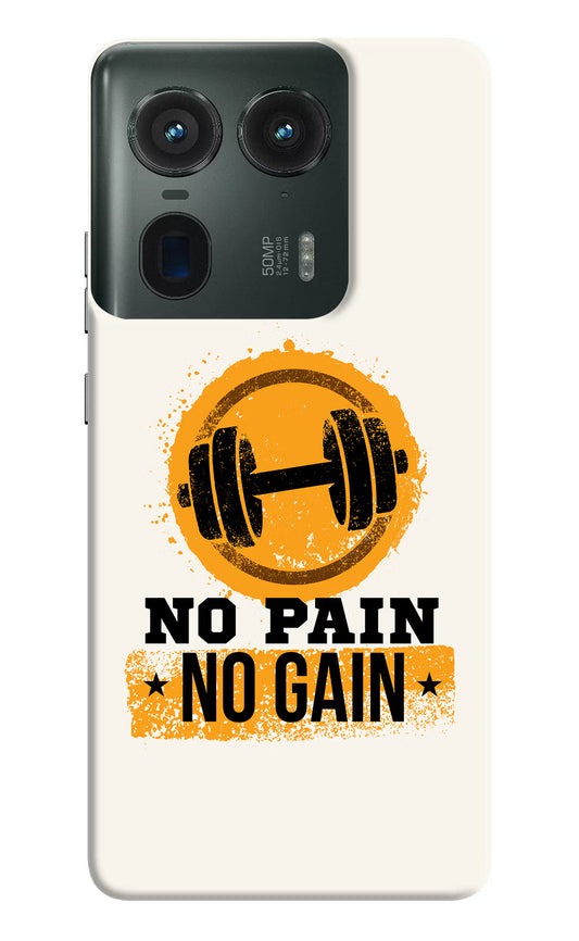 No Pain No Gain Moto Edge 50 Ultra 5G Hard Case Back Cover by Casekaro