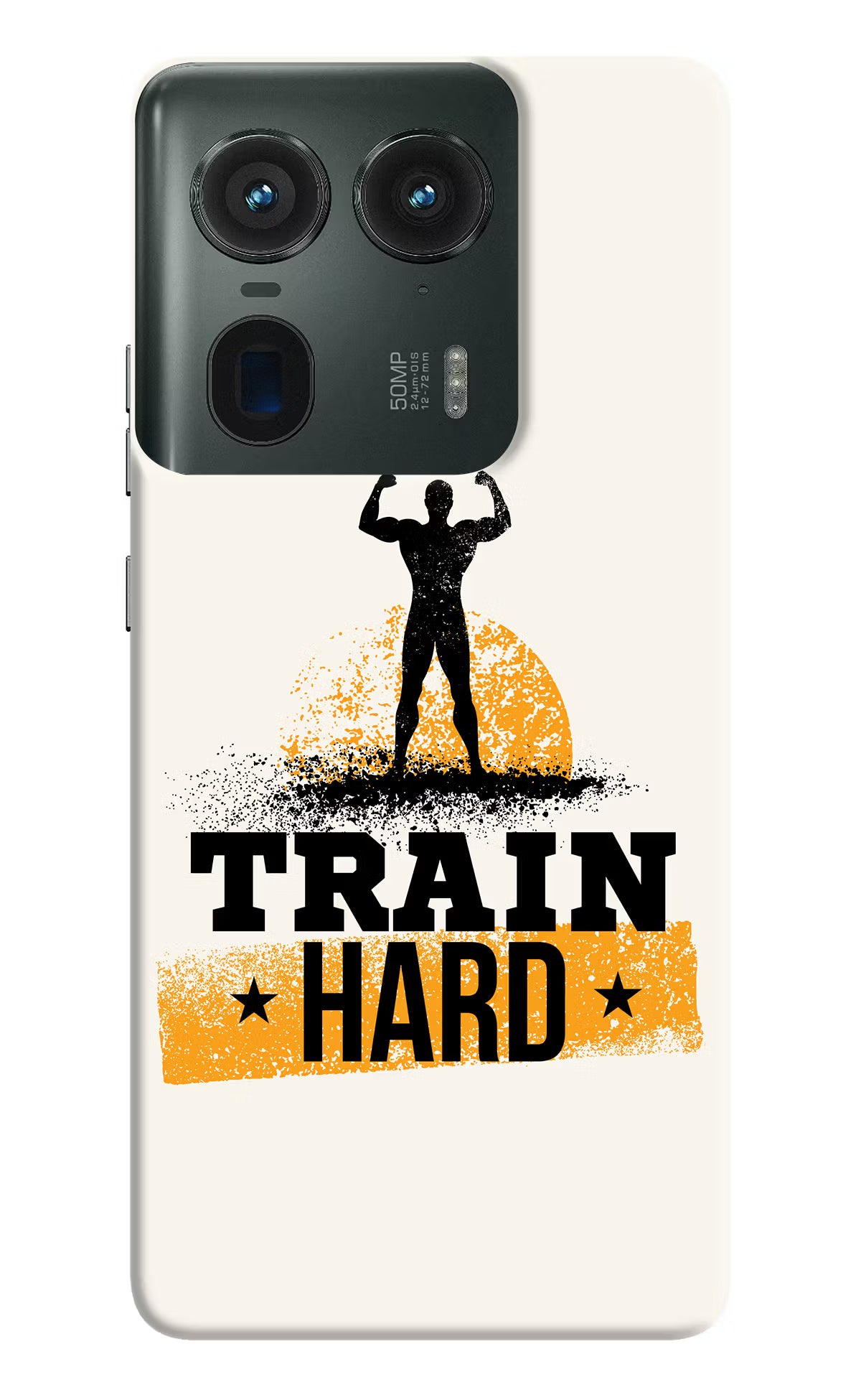 Train Hard Moto Edge 50 Ultra 5G Hard Case Back Cover by Casekaro