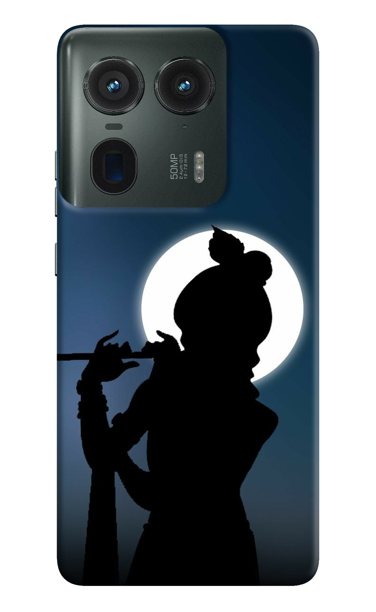 Shri Krishna Silhouette Moto Edge 50 Ultra 5G Back Cover