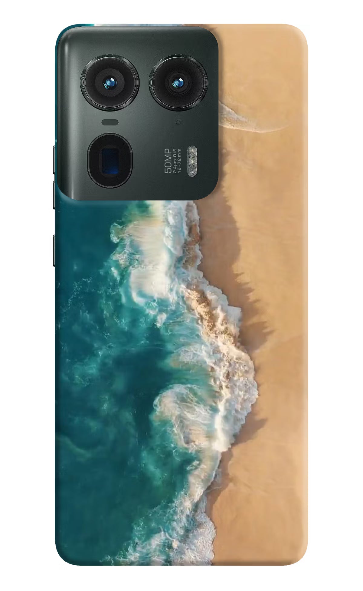 Ocean Beach Moto Edge 50 Ultra 5G Hard Case Back Cover by Casekaro