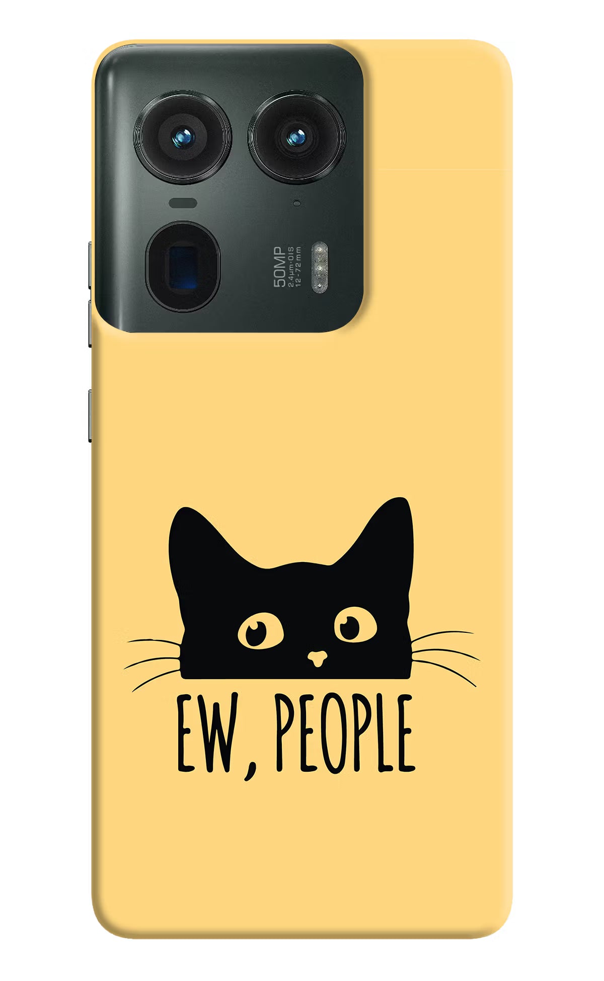 Ew People Catitude Moto Edge 50 Ultra 5G Hard Case Back Cover by Casekaro