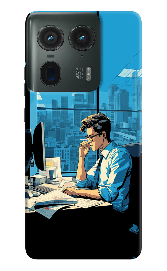Focused Hustler (AI Generated) Moto Edge 50 Ultra 5G Hard Case Back Cover by Casekaro