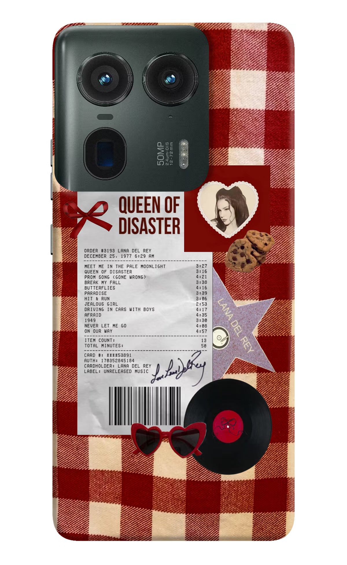 Queen of Disaster Moto Edge 50 Ultra 5G Hard Case Back Cover by Casekaro