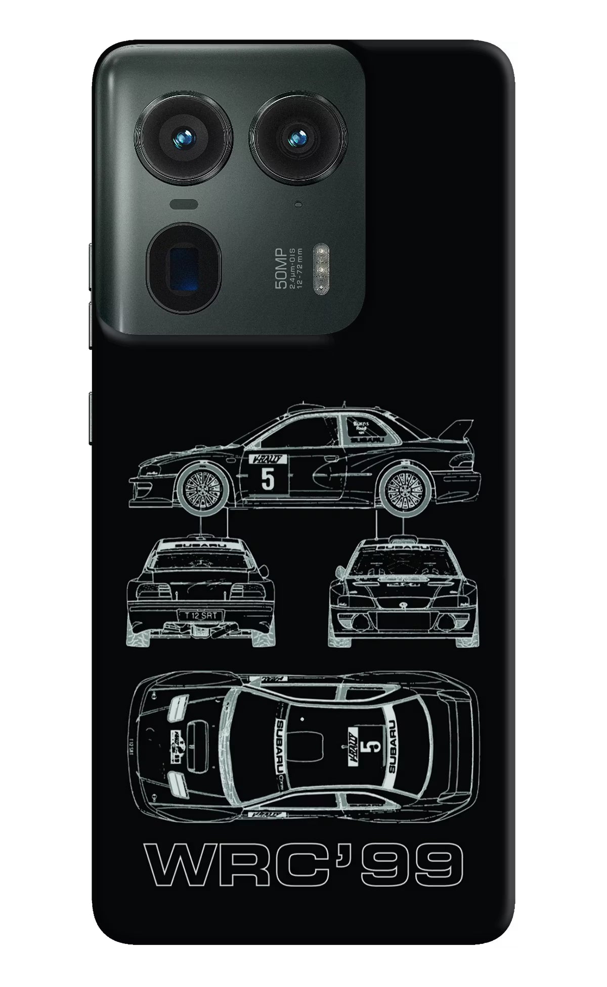 WRC'99 Moto Edge 50 Ultra 5G Hard Case Back Cover by Casekaro