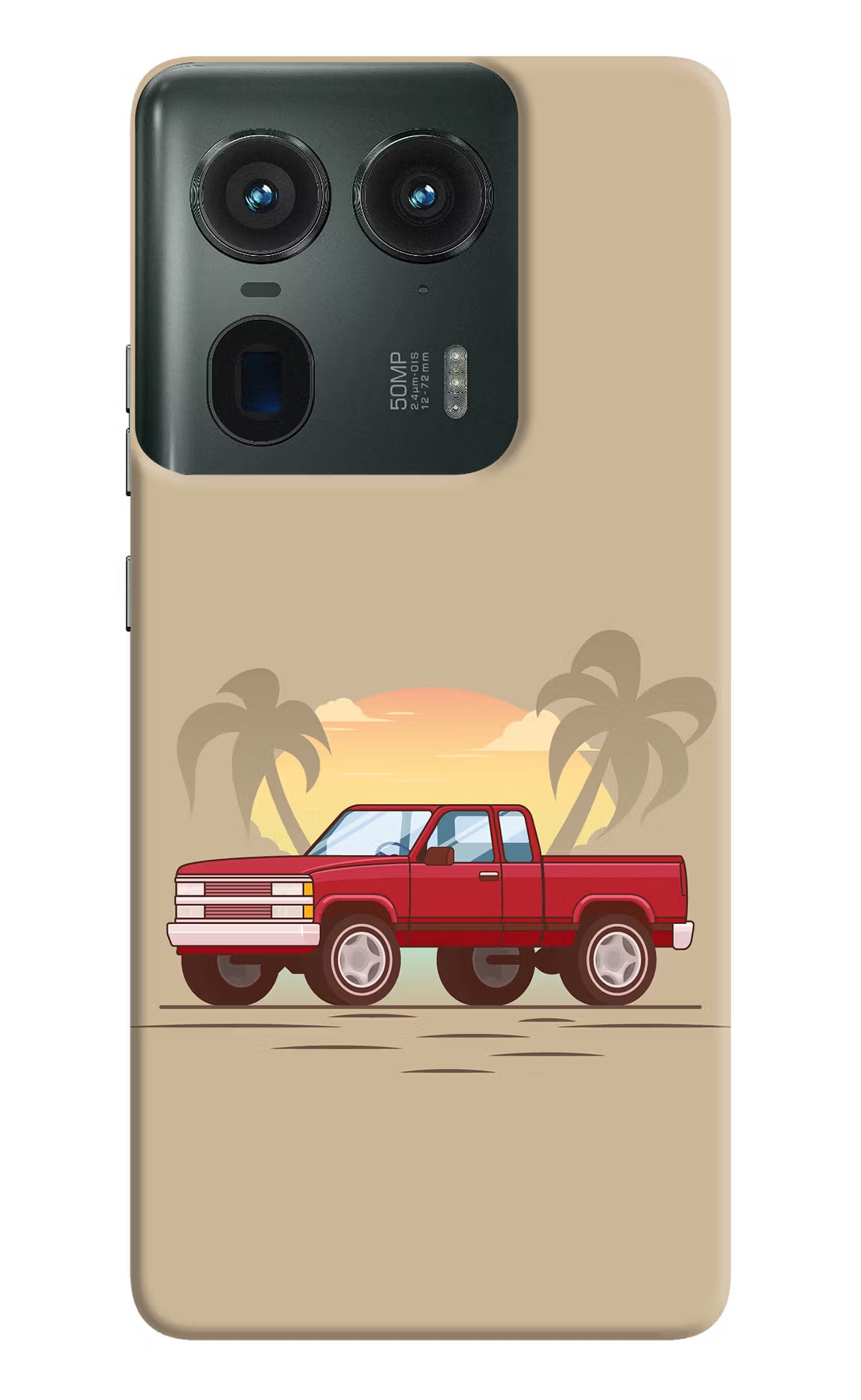 Desert Classic Drive Moto Edge 50 Ultra 5G Hard Case Back Cover by Casekaro