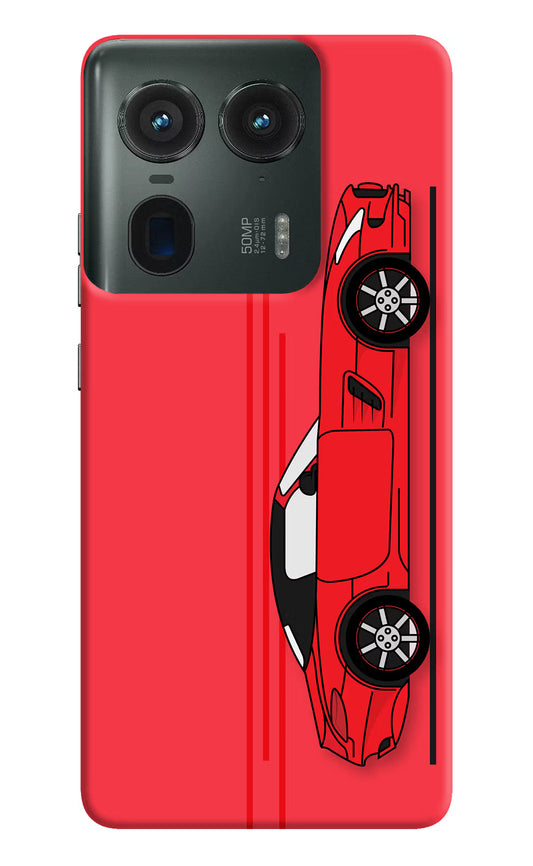 Red Velocity Moto Edge 50 Ultra 5G Hard Case Back Cover by Casekaro