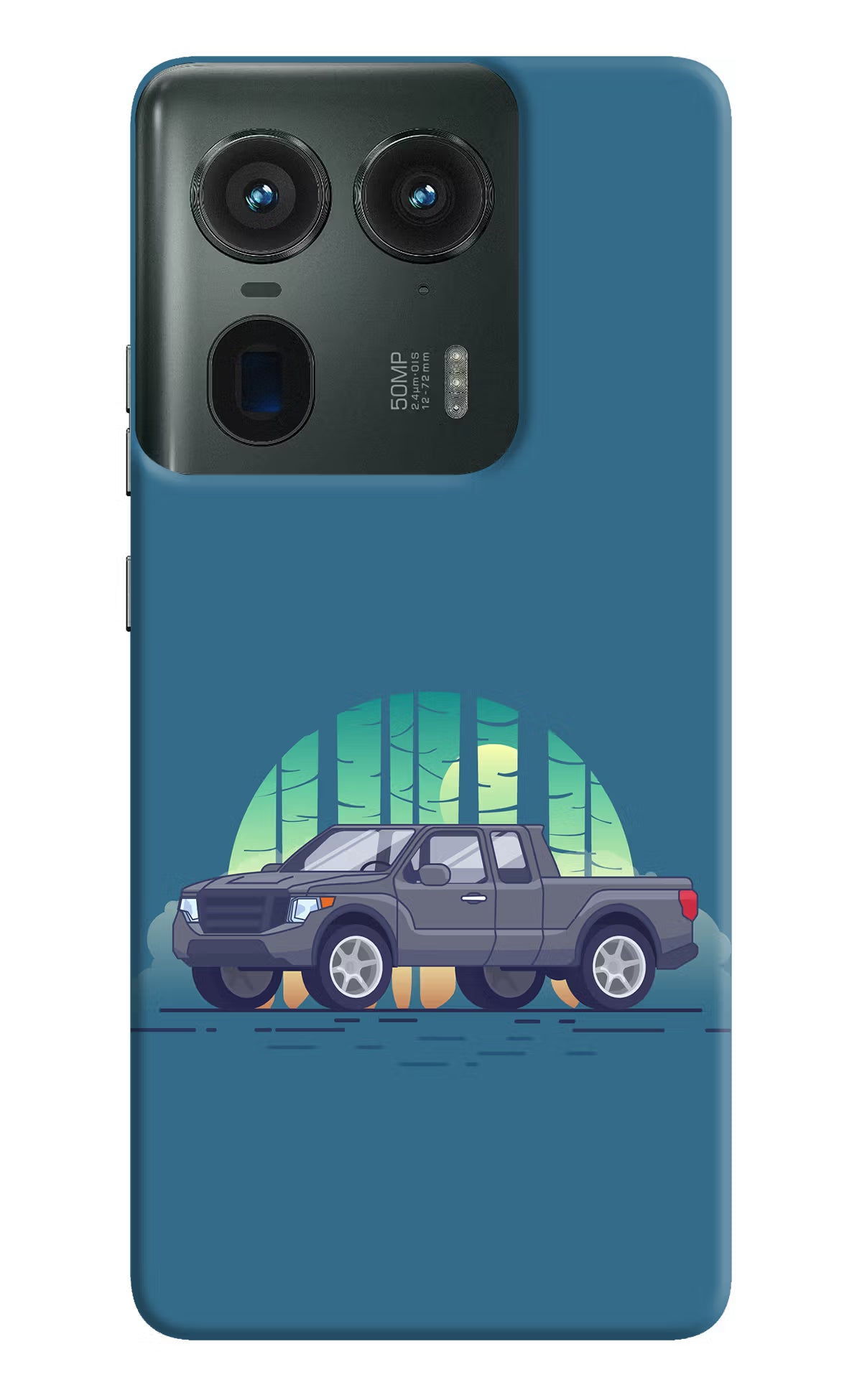 Retro Garage Vibe Moto Edge 50 Ultra 5G Hard Case Back Cover by Casekaro